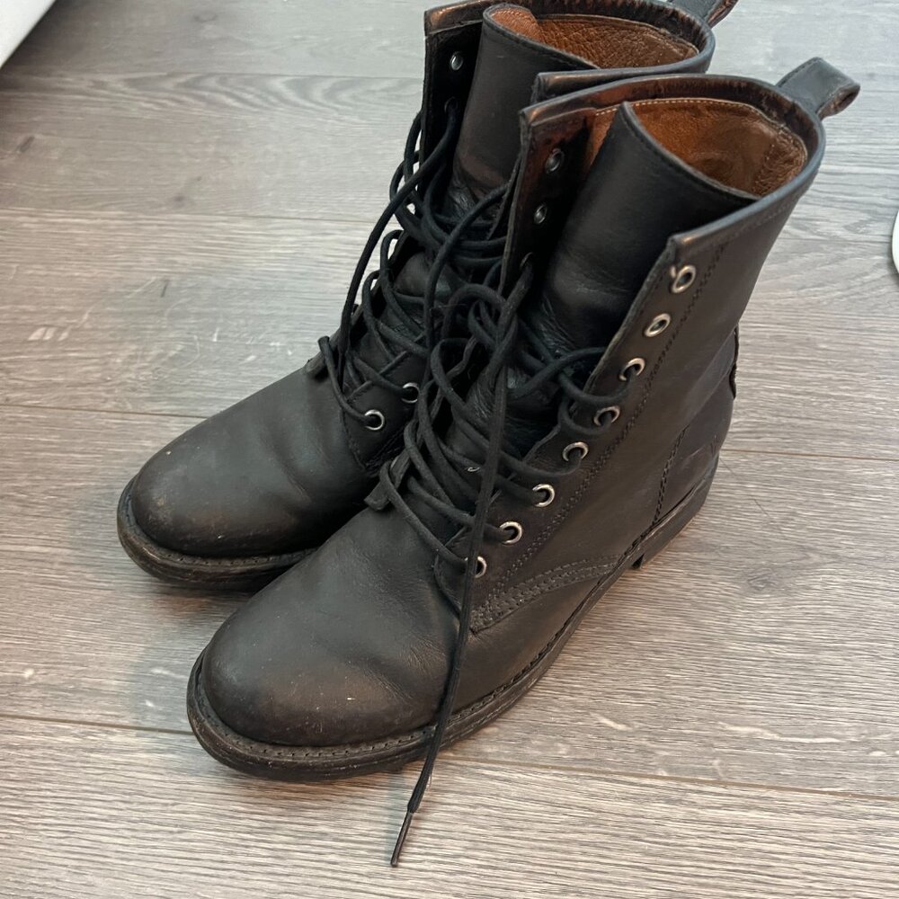 Frye combat boots